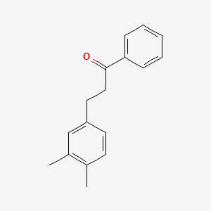molecular formula C17H18O B1360628 3-(3,4-Dimethylphenyl)propiophenone CAS No. 898755-52-7