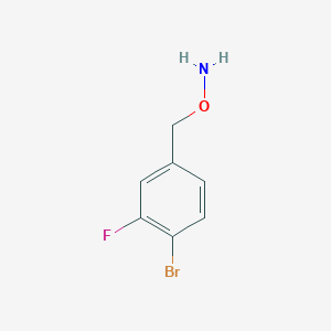 molecular formula C7H7BrFNO B13606287 O-(4-Bromo-3-fluorobenzyl)hydroxylamine 