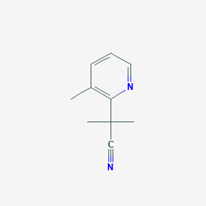 2-Methyl-2-(3-methylpyridin-2-yl)propanenitrile