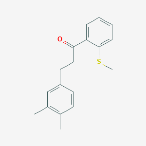 3-(3,4-Dimethylphenyl)-2'-thiomethylpropiophenone