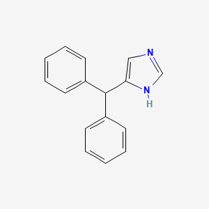 molecular formula C16H14N2 B13606309 1H-Imidazole, 5-(diphenylmethyl)- CAS No. 7189-66-4