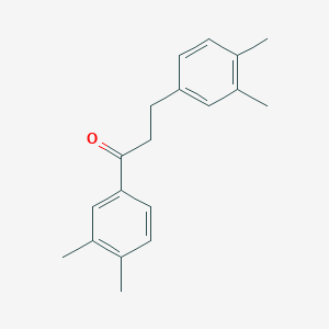 molecular formula C19H22O B1360633 3',4'-Dimethyl-3-(3,4-dimethylphenyl)propiophenone CAS No. 898779-44-7