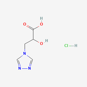 2-hydroxy-3-(4H-1,2,4-triazol-4-yl)propanoicacidhydrochloride