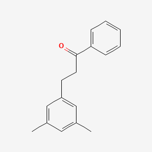 molecular formula C17H18O B1360641 3-(3,5-Dimethylphenyl)propiophenone CAS No. 854692-50-5