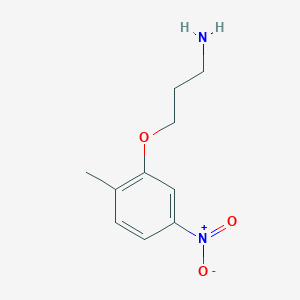 3-(2-Methyl-5-nitrophenoxy)propan-1-amine