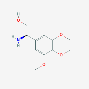 (r)-2-Amino-2-(8-methoxy-2,3-dihydrobenzo[b][1,4]dioxin-6-yl)ethan-1-ol