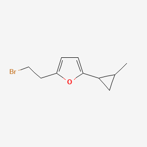 2-(2-Bromoethyl)-5-(2-methylcyclopropyl)furan