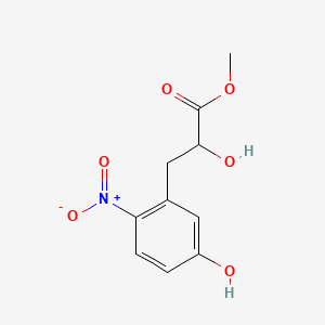 Methyl 2-hydroxy-3-(5-hydroxy-2-nitrophenyl)propanoate