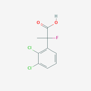 molecular formula C9H7Cl2FO2 B13606468 2-(2,3-Dichlorophenyl)-2-fluoropropanoic acid 