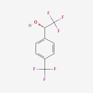 (1S)-2,2,2-trifluoro-1-[4-(trifluoromethyl)phenyl]ethan-1-ol