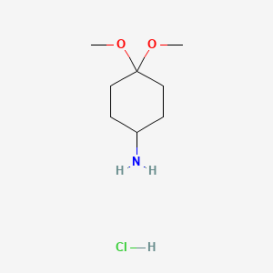 4,4-Dimethoxycyclohexan-1-aminehydrochloride