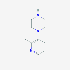 molecular formula C10H15N3 B13606586 1-(2-Methylpyridin-3-yl)piperazine 