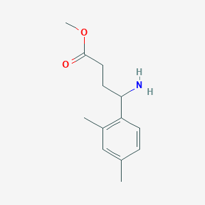 molecular formula C13H19NO2 B13606636 Methyl 4-amino-4-(2,4-dimethylphenyl)butanoate 