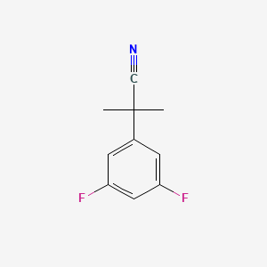 molecular formula C10H9F2N B13606704 2-(3,5-Difluorophenyl)-2-methylpropanenitrile 