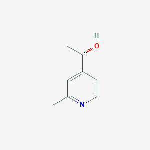 molecular formula C8H11NO B13606723 (1S)-1-(2-methylpyridin-4-yl)ethan-1-ol 