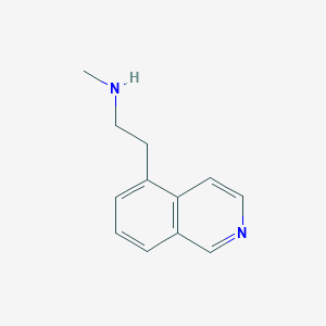 molecular formula C12H14N2 B13606775 [2-(Isoquinolin-5-yl)ethyl](methyl)amine 