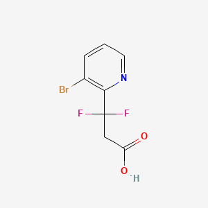 3-(3-Bromopyridin-2-yl)-3,3-difluoropropanoicacid