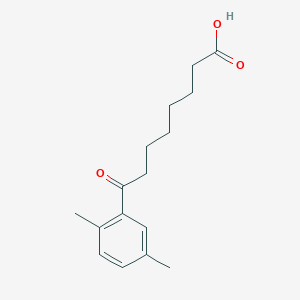 molecular formula C16H22O3 B1360684 8-(2,5-二甲基苯基)-8-氧代辛酸 CAS No. 898788-01-7