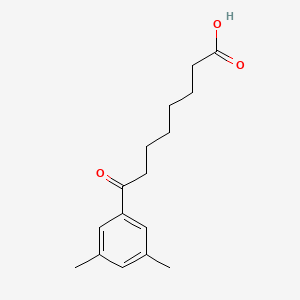 molecular formula C16H22O3 B1360685 8-(3,5-二甲苯基)-8-氧代辛酸 CAS No. 870287-00-6