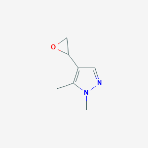 molecular formula C7H10N2O B13606851 1,5-dimethyl-4-(oxiran-2-yl)-1H-pyrazole 