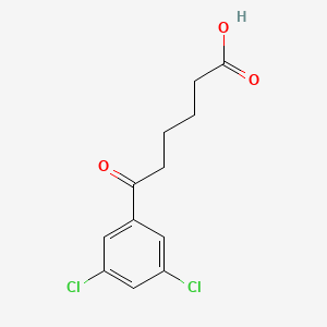molecular formula C12H12Cl2O3 B1360686 6-(3,5-二氯苯基)-6-氧代己酸 CAS No. 898765-51-0