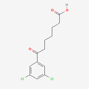 molecular formula C13H14Cl2O3 B1360687 7-(3,5-Dichlorophenyl)-7-oxoheptanoic acid CAS No. 898765-54-3