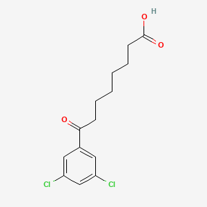 B1360688 8-(3,5-Dichlorophenyl)-8-oxooctanoic acid CAS No. 898765-57-6