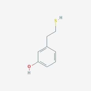 molecular formula C8H10OS B13606893 3-(2-Mercaptoethyl)phenol 