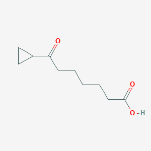 molecular formula C10H16O3 B1360694 7-Cyclopropyl-7-oxoheptanoic acid CAS No. 34131-41-4
