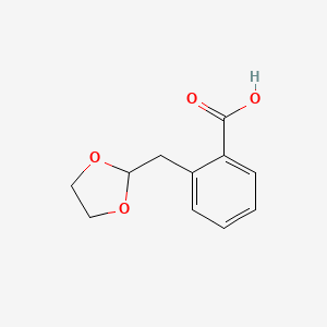 B1360696 2-(1,3-Dioxolan-2-ylmethyl)benzoic acid CAS No. 898767-07-2
