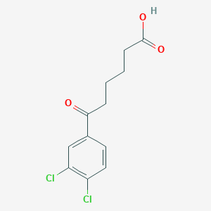 molecular formula C12H12Cl2O3 B1360697 6-(3,4-Dichlorophenyl)-6-oxohexanoic acid CAS No. 898767-10-7