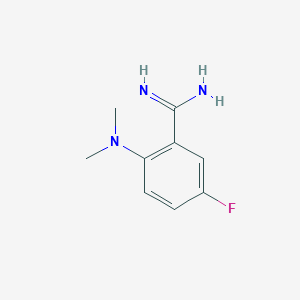 2-(Dimethylamino)-5-fluorobenzimidamide