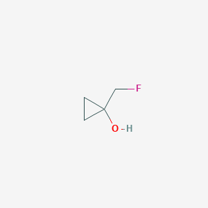 molecular formula C4H7FO B13606982 1-(Fluoromethyl)cyclopropan-1-ol 