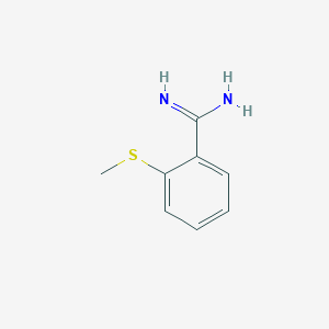 molecular formula C8H10N2S B13606999 2-(Methylthio)benzimidamide CAS No. 343270-75-7