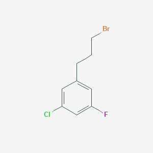 molecular formula C9H9BrClF B13607012 1-(3-Bromopropyl)-3-chloro-5-fluorobenzene 