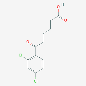 molecular formula C12H12Cl2O3 B1360703 6-(2,4-Dichlorophenyl)-6-oxohexanoic acid CAS No. 898791-22-5