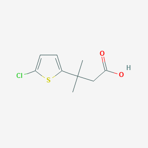 3-(5-Chlorothiophen-2-yl)-3-methylbutanoic acid