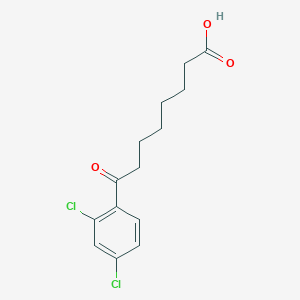 molecular formula C14H16Cl2O3 B1360704 8-(2,4-Dichlorophenyl)-8-oxooctanoic acid CAS No. 898791-27-0