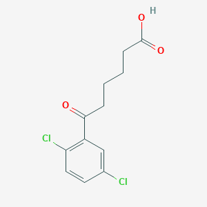 molecular formula C12H12Cl2O3 B1360705 Ácido 6-(2,5-diclorofenil)-6-oxohexanoico CAS No. 870287-01-7