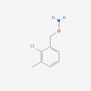 molecular formula C8H10ClNO B13607056 O-[(2-chloro-3-methylphenyl)methyl]hydroxylamine 