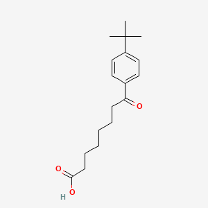 molecular formula C18H26O3 B1360707 8-(4-t-Butylphenyl)-8-oxooctanoic acid CAS No. 898791-47-4