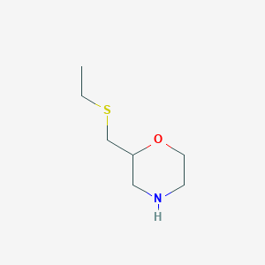 molecular formula C7H15NOS B13607088 2-((Ethylthio)methyl)morpholine 