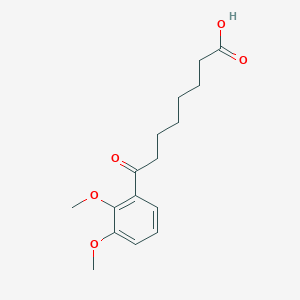 molecular formula C16H22O5 B1360709 8-(2,3-二甲氧基苯基)-8-氧代辛酸 CAS No. 898792-35-3
