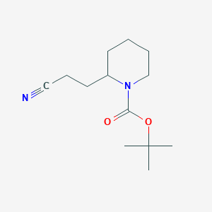 Tert-butyl 2-(2-cyanoethyl)piperidine-1-carboxylate