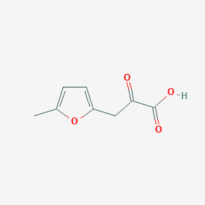 molecular formula C8H8O4 B13607099 3-(5-Methylfuran-2-yl)-2-oxopropanoic acid 