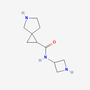 molecular formula C10H17N3O B13607138 N-(azetidin-3-yl)-5-azaspiro[2.4]heptane-1-carboxamide 