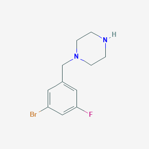 1-(3-Bromo-5-fluorobenzyl)piperazine