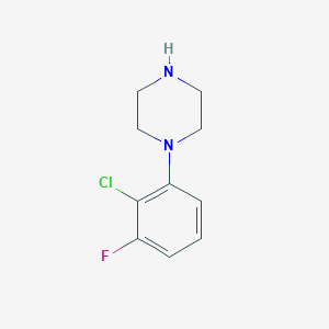 molecular formula C10H12ClFN2 B13607161 1-(2-Chloro-3-fluorophenyl)piperazine CAS No. 846031-32-1