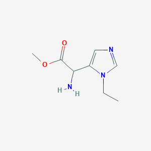 Methyl 2-amino-2-(1-ethyl-1h-imidazol-5-yl)acetate