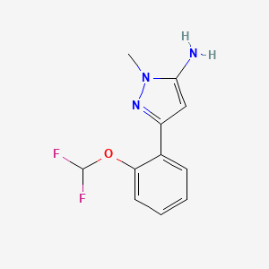 3-(2-(Difluoromethoxy)phenyl)-1-methyl-1h-pyrazol-5-amine